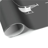 ヘリコプターモデル-試験乗組員 ラッピングペーパー (ロールコーナー)