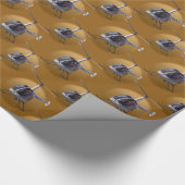 ヘリコプターラッピング紙カッコいいチョーパーパイロット紙 ラッピングペーパー (角)