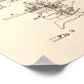 ヘリコプターローター1953特許美術古参 ポスター (角)