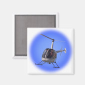 ヘリコプター冷蔵庫用マグネットとヘリコプターのキープサケ マグネット (正面/裏面)