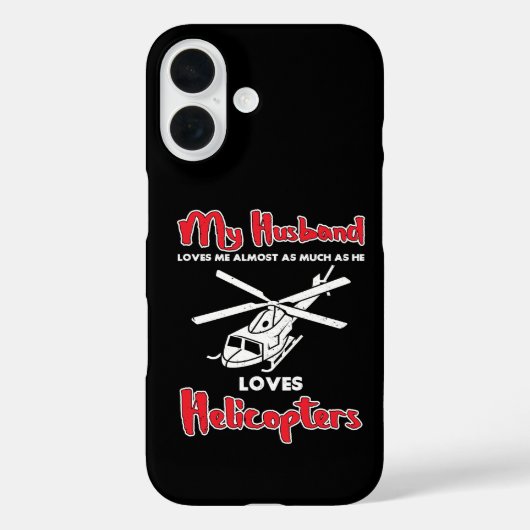 ヘリコプター好きな夫のための面白いパイロットグッズ Case-Mate iPhoneケース (裏面)