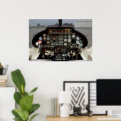 ヘリコプター操縦室 ポスター (ホームオフィス)