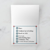 ヘリコプター救急車パーティの招待状 招待状 (内部)