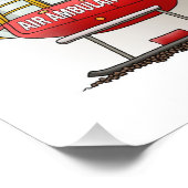 ヘリコプター救急車 フォトプリント            (角)