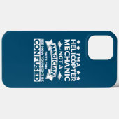 ヘリコプター整備士アパレルトップおもしろい整備士 Case-Mate iPhoneケース (裏面 (横))