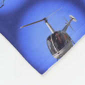 ヘリコプター毛布のカッコいいのカスタムなヘリコプター毛布 フリースブランケット (角)