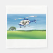 ヘリコプター着陸紙ナプキン スタンダードランチョンナプキン (正面)