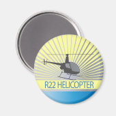 ヘリコプター航空機 マグネット (正面/裏面)