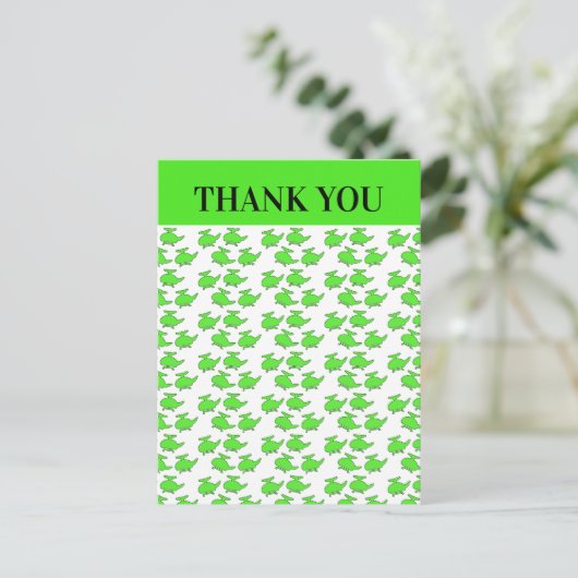 ヘリコプター誕生日パーティーありがとう ポストカード (スタンド正面)