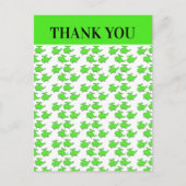 ヘリコプター誕生日パーティーありがとう ポストカード (正面)