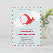 ヘリコプター誕生日パーティーの招待 招待状 (スタンド正面)