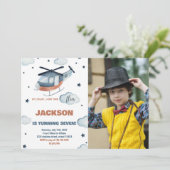 ヘリコプター誕生日招待状（写真あり） 招待状 (スタンド正面)