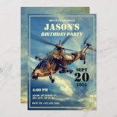 ヘリコプター軍隊 招待状 (正面/裏面)