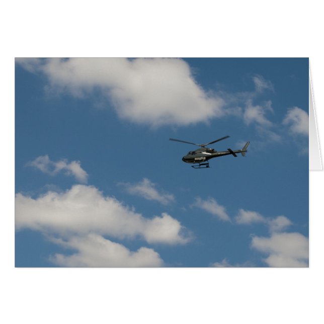 ヘリコプター飛んでいる (正面横)