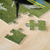 ヘリコプター飛行機写真、ゲームナイトパーソナライズされた、 ジグソーパズル (側面)