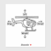 ヘリコプター4部隊 シール (シート)