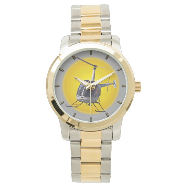 ヘリコプター ウォッチ クール フライング ヘリコプター 腕時計 (正面)