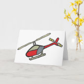 ヘリコプター カード (黄色い花)