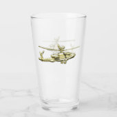 ヘリコプター タンブラーグラス (裏面)