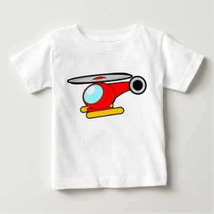 ヘリコプター、ヘリコプター、ヘリコプター、回転翼航空機写真 ベビーTシャツ