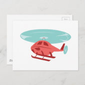 ヘリコプター ポストカード (正面/裏面)