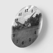 ヘリコプター ラウンド壁時計 (傾斜)