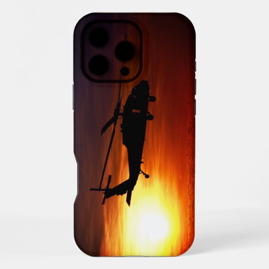 ヘリコプター iPhoneケース (裏面)