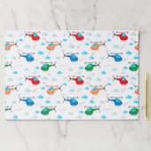 ヘリコプタ誕生日ベビーシャワー紙ランチョンマット ペーパーパッド (インサイチュ)