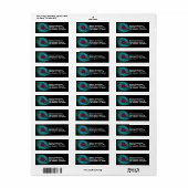 ヘリックス星雲またはNGC 7293惑星星雲アドレス ラベル (フルシート)