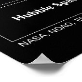 ヘリックス星雲ハッブル望遠鏡 ポスター (角)