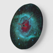 ヘリックス星雲宇宙天文科学写真 ラージ壁時計 (傾斜)