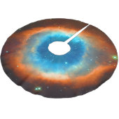ヘリックス星雲、神の目の宇宙写真 ブラッシュドポリエステルツリースカート (アングル)
