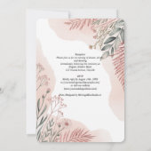 ヘリテージ ブラッシュ アンド セージ ボタニカル ウェディング 招待状 (裏面)