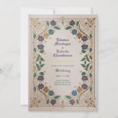 ヘリテージ ミディアム ベルジャン トーン ゴールド オルネイト ウェディング 招待状 (正面)