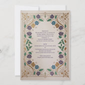 ヘリテージ ミディアム ベルジャン トーン ゴールド オルネイト ウェディング 招待状 (裏面)