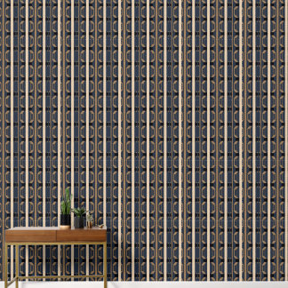 ヘリテージ ラグジュアリー No. 2 (インディゴ + アース) ラグジュアリー 壁紙