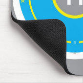 ヘリデッキのマウスパッドの青 マウスパッド (コーナー)