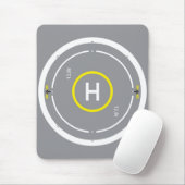 ヘリデッキのマウスパッド3の灰色 マウスパッド (マウス)