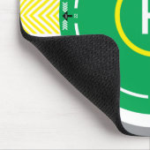 ヘリデッキの緑のマウスパッド2 マウスパッド (コーナー)