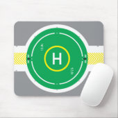 ヘリデッキの緑のマウスパッド2 マウスパッド (マウス)