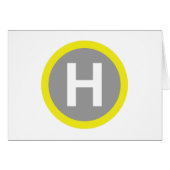 ヘリパッド標識 (正面横)