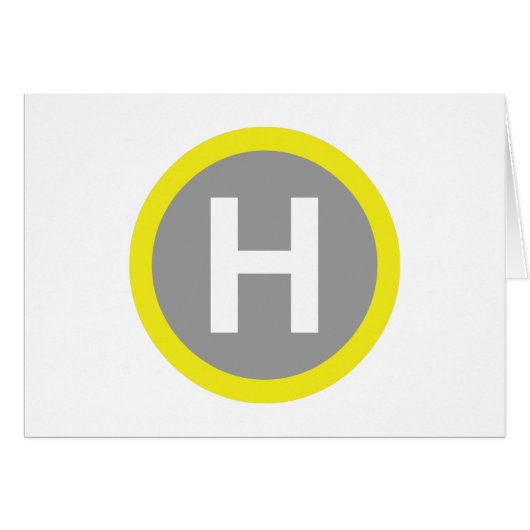 ヘリパッド標識 (正面横)