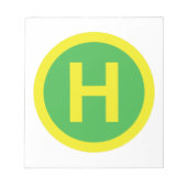 ヘリパッド標識 ノートパッド (正面)