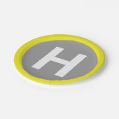 ヘリパッド標識 ペーパープレート (アングル)