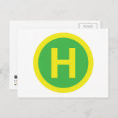 ヘリパッド標識 ポストカード (正面/裏面)