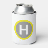 ヘリパッド標識 缶クーラー (缶正面)