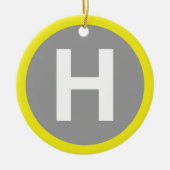 ヘリパド兆候 セラミックオーナメント (正面)