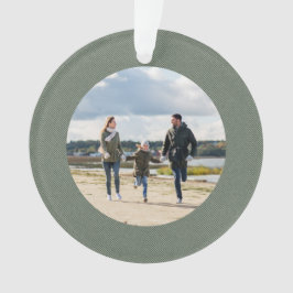 ヘリンクラシックボーンシンプルセージ緑色写真 オーナメント