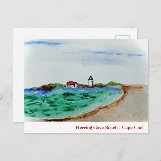 ヘリングコーブビーチケープコッド –  ポストカード (正面/裏面)