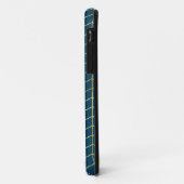 ヘリンボンパターン幾何学的なフェイクな金ゴールドホイル海軍 Case-Mate iPhoneケース (裏面/左)